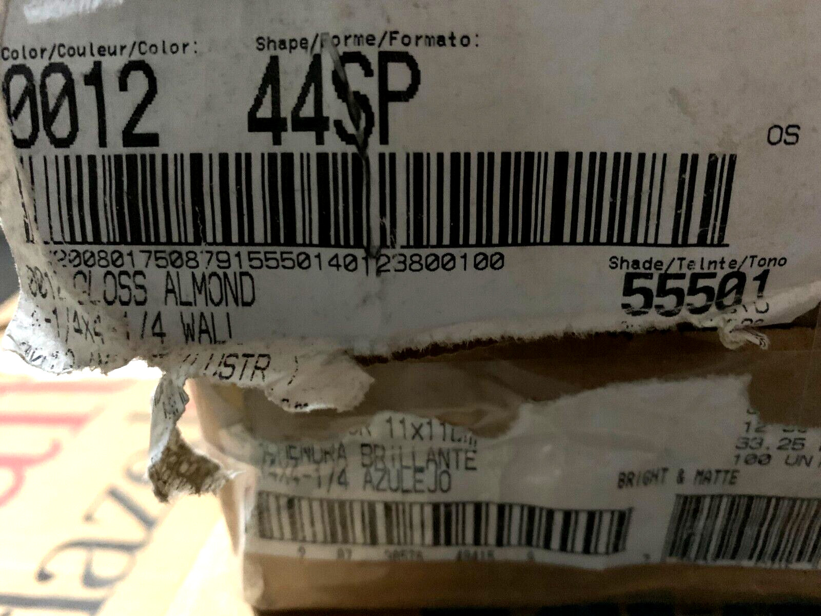 New American Olean 4 1/4″ x 4 1/4″ Gloss Almond #0012