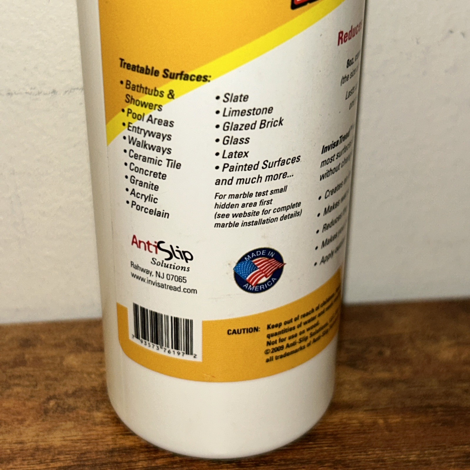 InvisaTread Slip-Resistant Surface Treatment – Set of 3 (75% Full)