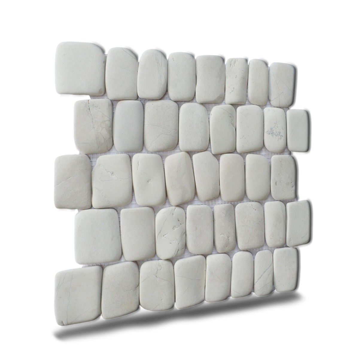 Canine White Natural Stone Mosaic Wall & Floor Tile ($16.8/SqFt)