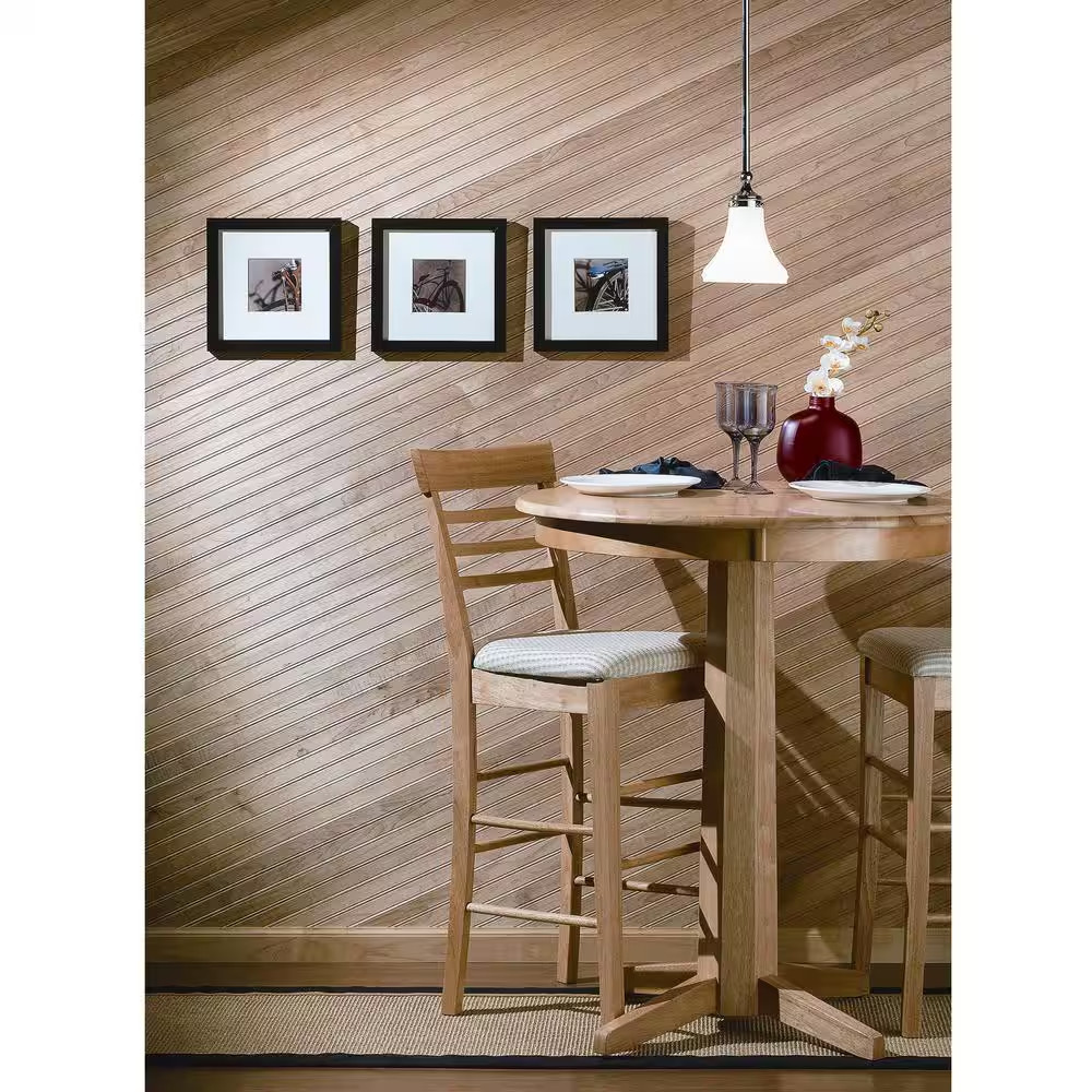 5/16 In. X 3-1/8 In. X 96 In. Basswood Tongue and Groove Wainscot Paneling