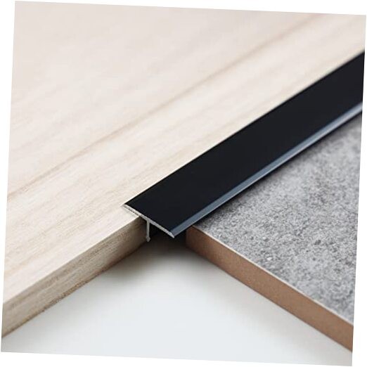 Pcs Aluminum T Molding Trim & Floor Transition 2.9ft X 0.8in 3 Matte Black