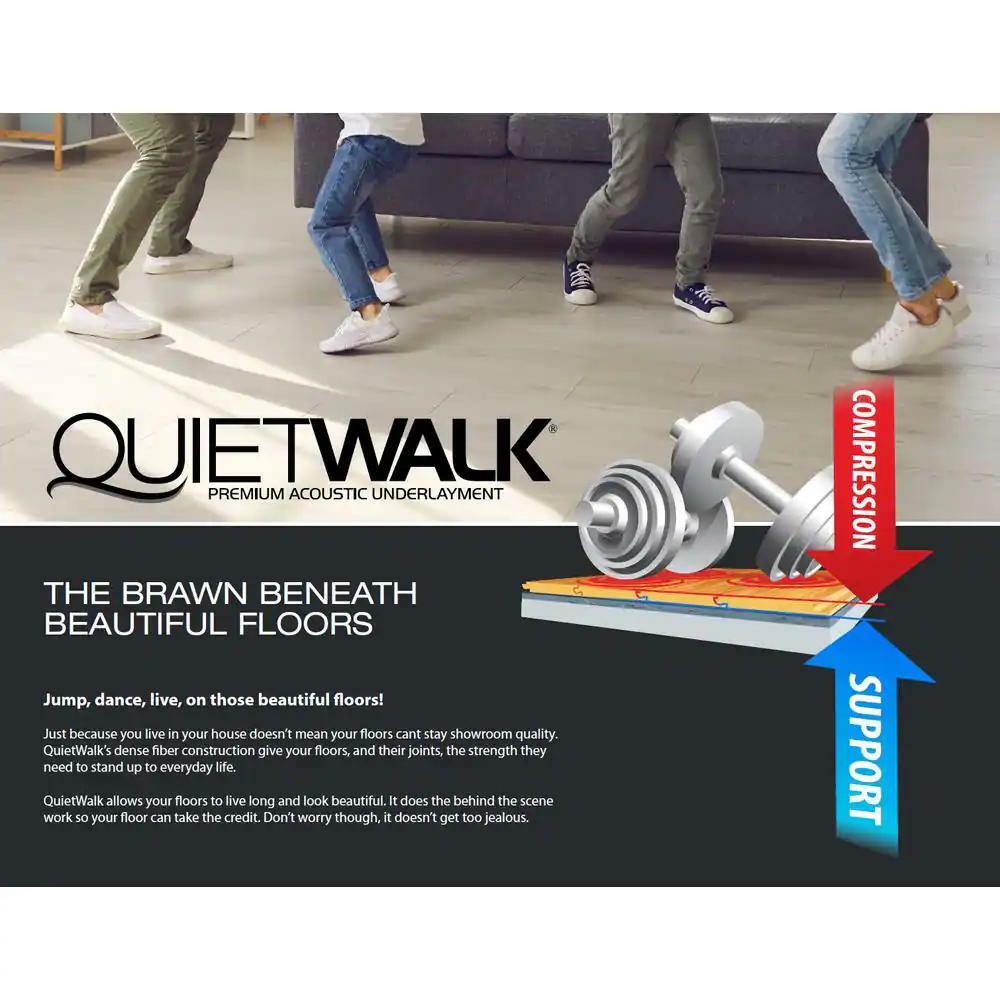 QuietWalk Floor Underlayment Antimicrobial Sound/Moisture Barrier 360 sq. ft.