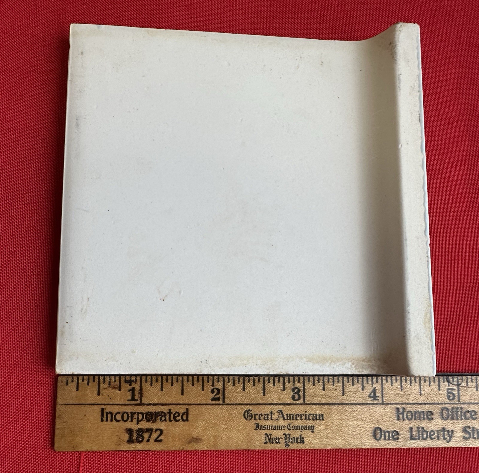 1 pc. Robin’s Egg Blue: 4-5/16″ Gloss Ceramic Radius Bullnose Tile by Robertson
