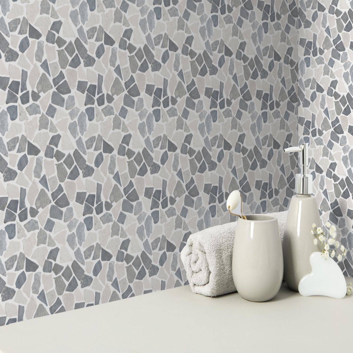 Awan Random Mosaic Wall & Floor Tile ($10.62/SqFt)