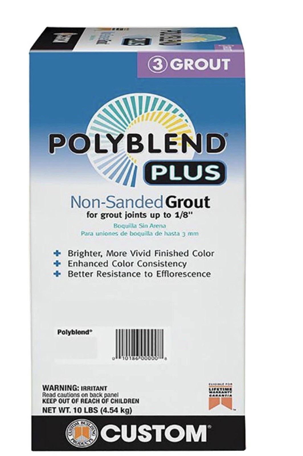 Polyblend Plus Delorean Gray 10 lb. Unsanded Grout