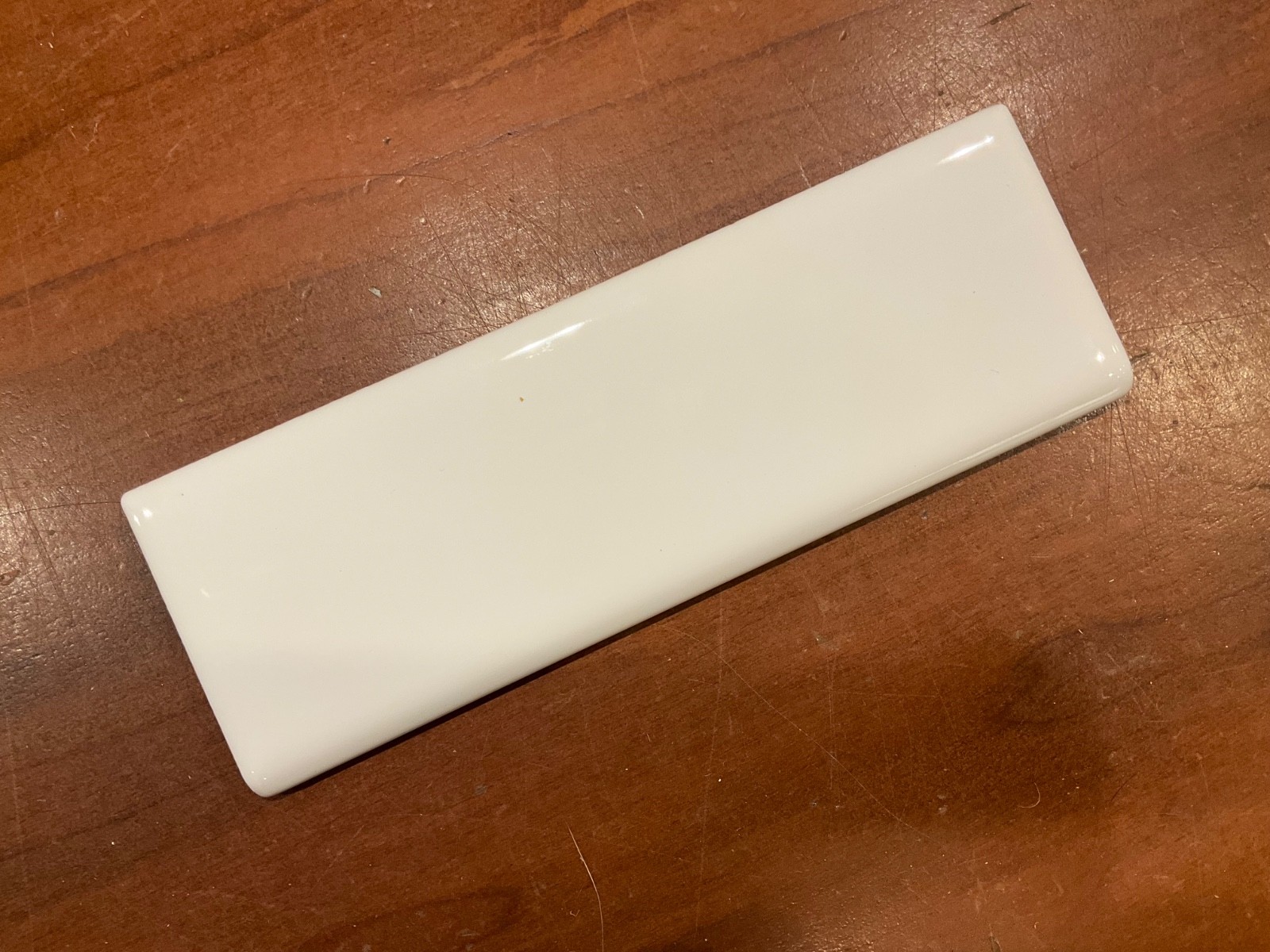 1 pc. RESTORE BRIGHT WHITE 2″ X 6″ Bullnose Ceramic Tiles by Daltile, New Stock