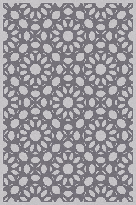 Dahlia’ Mosaic Non-Slip Indoor/Outdoor Rug Gray 2′ x 3′