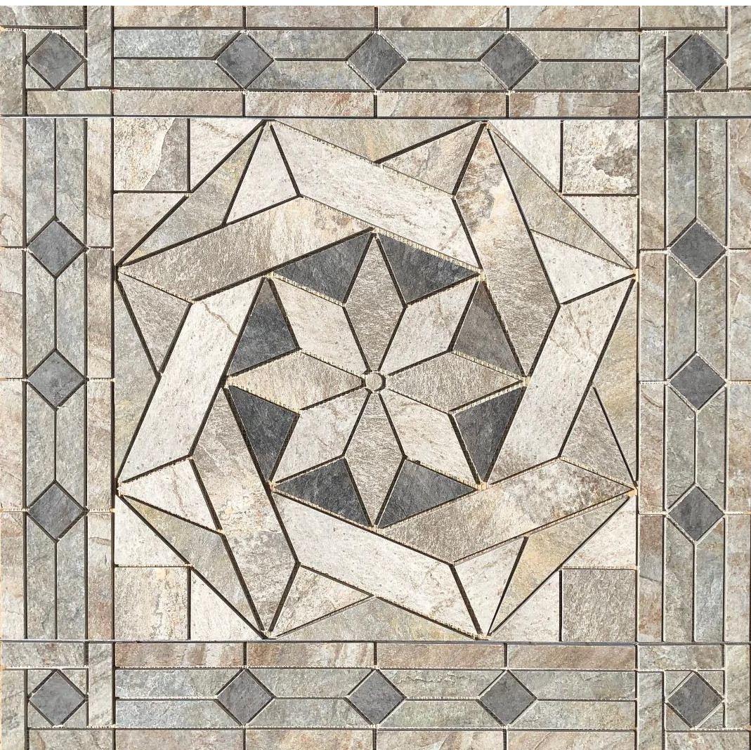 32″ x 32″ Tile Medallion Mosaic Accent- Lowe’s tile series