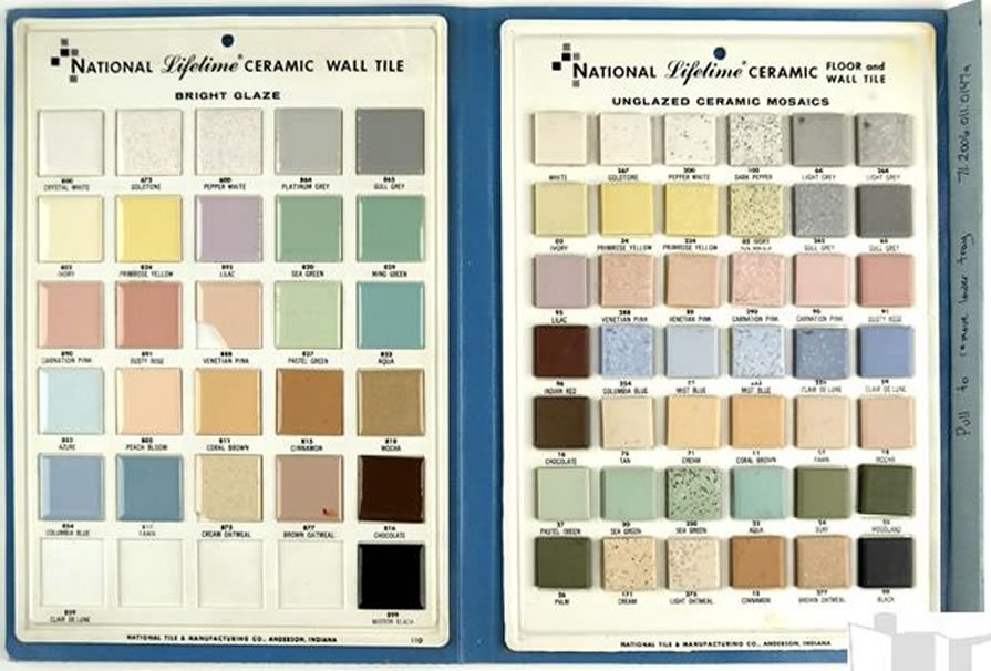 1 pc. Slate Gray-Platinum Gray: Glossy Ceramic Tile 4-3/8″ National Tile Co.