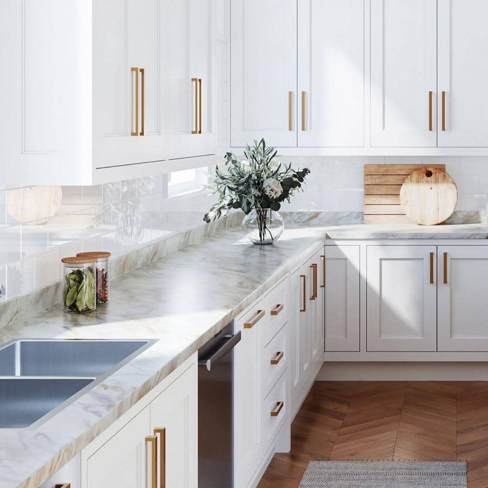 Hampton Bay Drama Marble Endsplash Kit Eased Edge Loose Backsplash