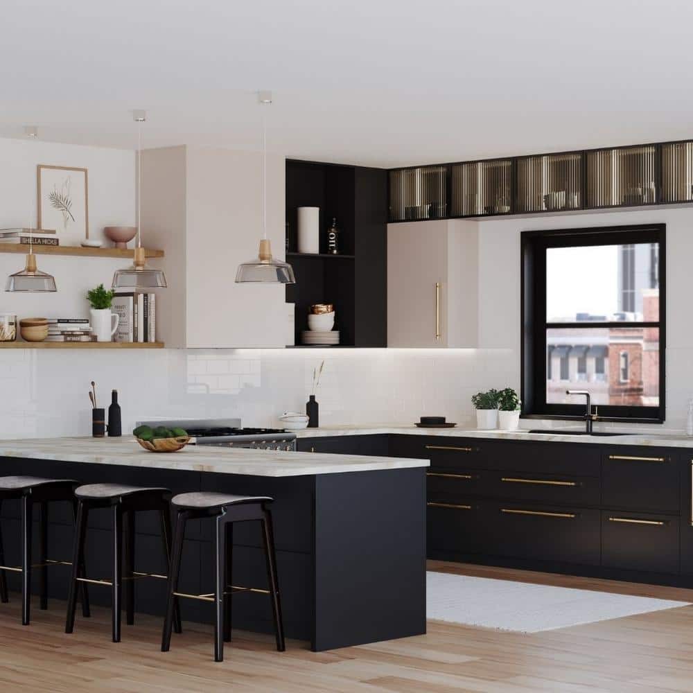 Hampton Bay Drama Marble Endsplash Kit Eased Edge Loose Backsplash
