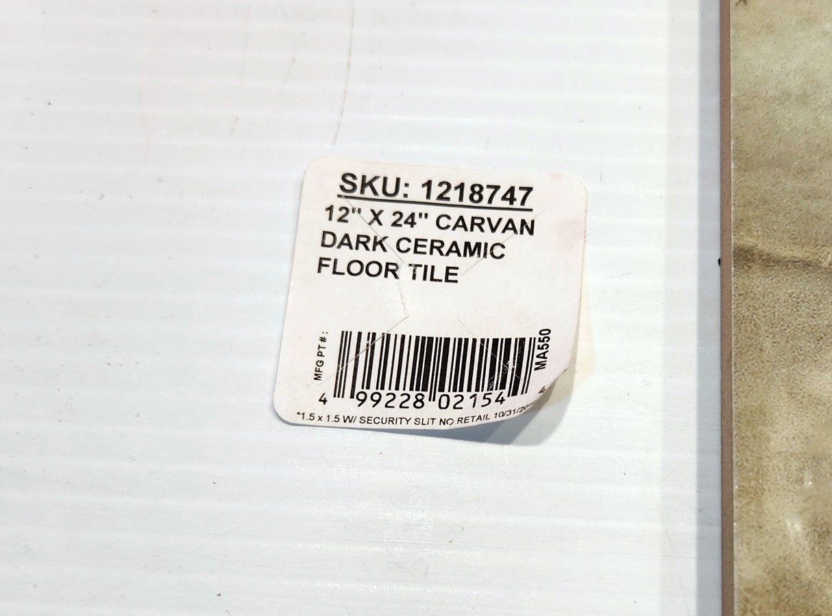 ITACA Italian Tiles(Box of 5)-12x24x0.39@9.68sqftGlazed Ceramic Wl/Flr Carvan-Dk