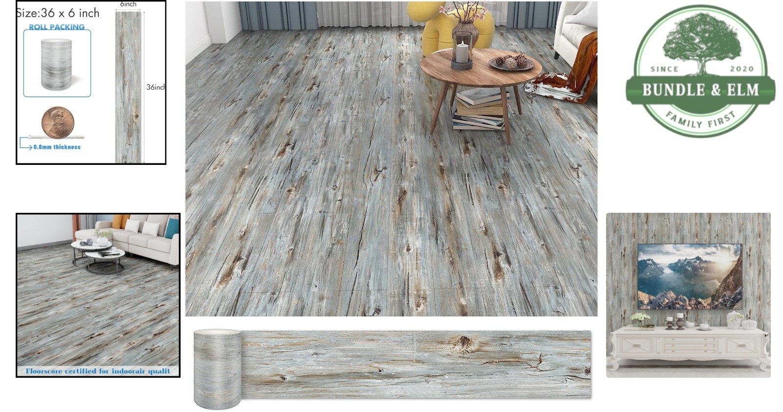 72 Pack Waterproof Peel and Stick Floor Tiles – Ideal for Renters’ Living Spaces