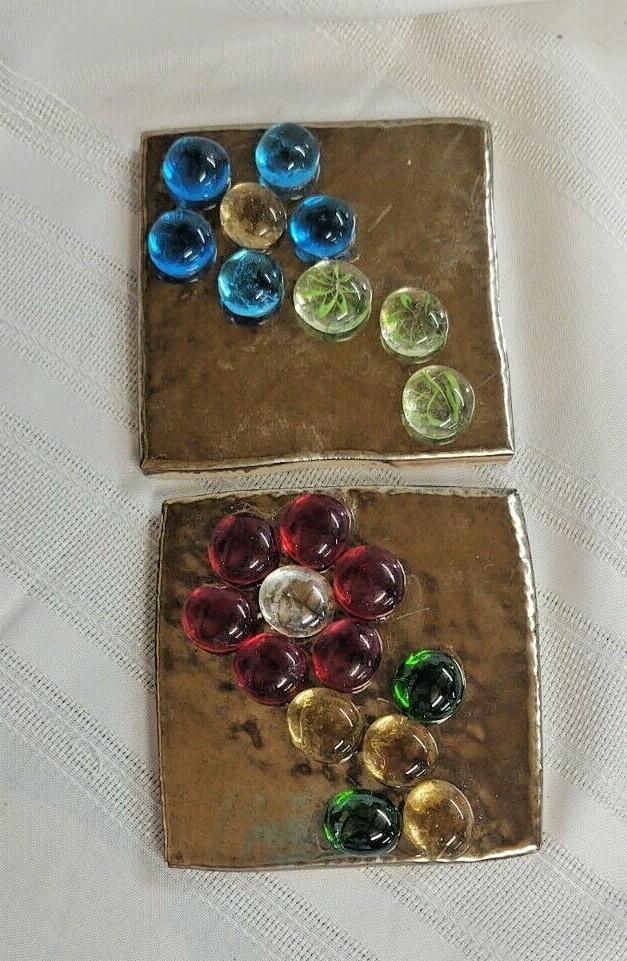 SILVER CERAMIC TILES MADE IN SPAIN WITH DECORATIVE GLASS FLOWERS
