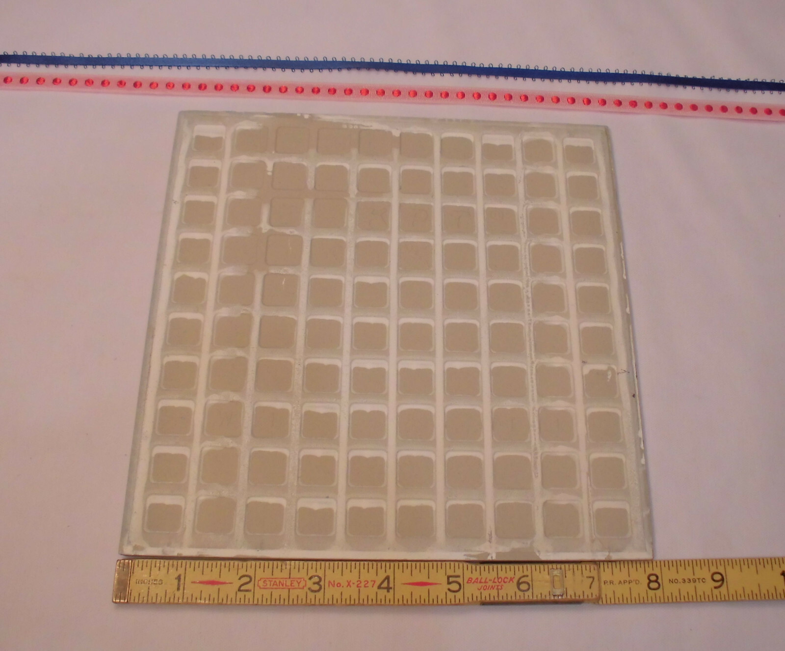 1 pc. *Regale Blue* Ceramic / Porcelain Floor; 8″ X 8″ Textured by KPT Co. NEW