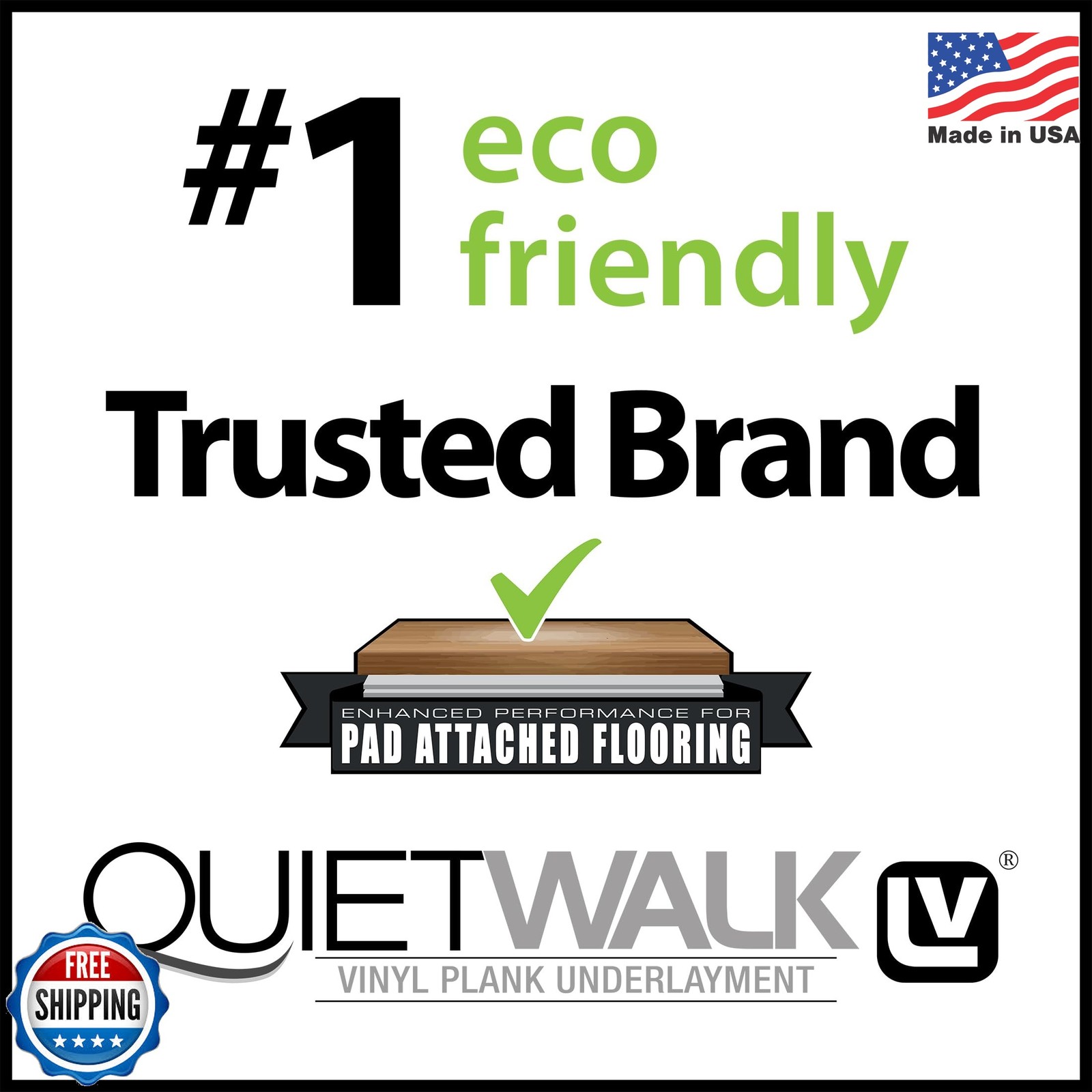QuietWalk LV 50 – Premium Underlayment for Luxury Vinyl, Laminate & Engineered W