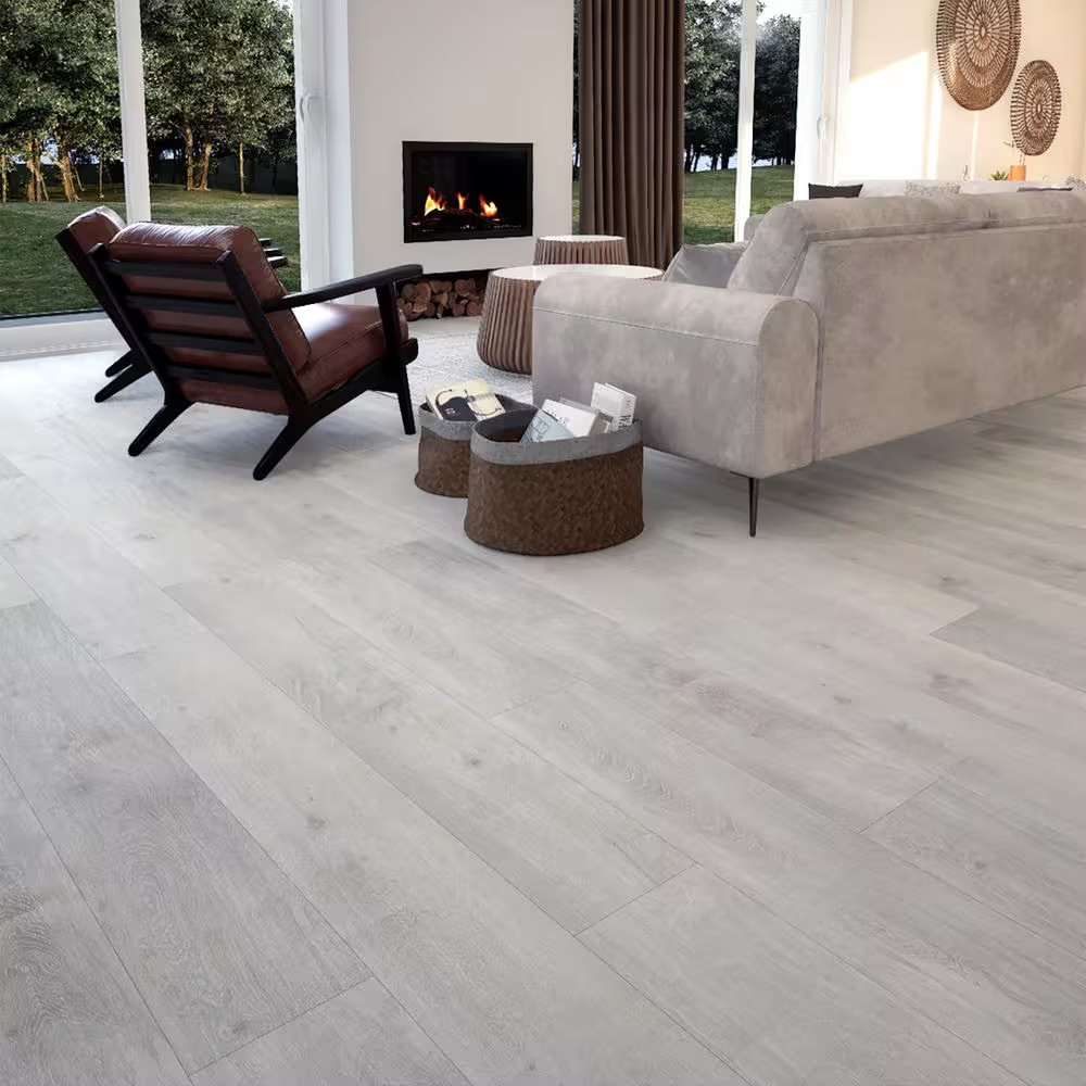 Champagne Beach Wood 22 MIL X 8.7 In. W X 48 In. L Click Lock Waterproof Luxury