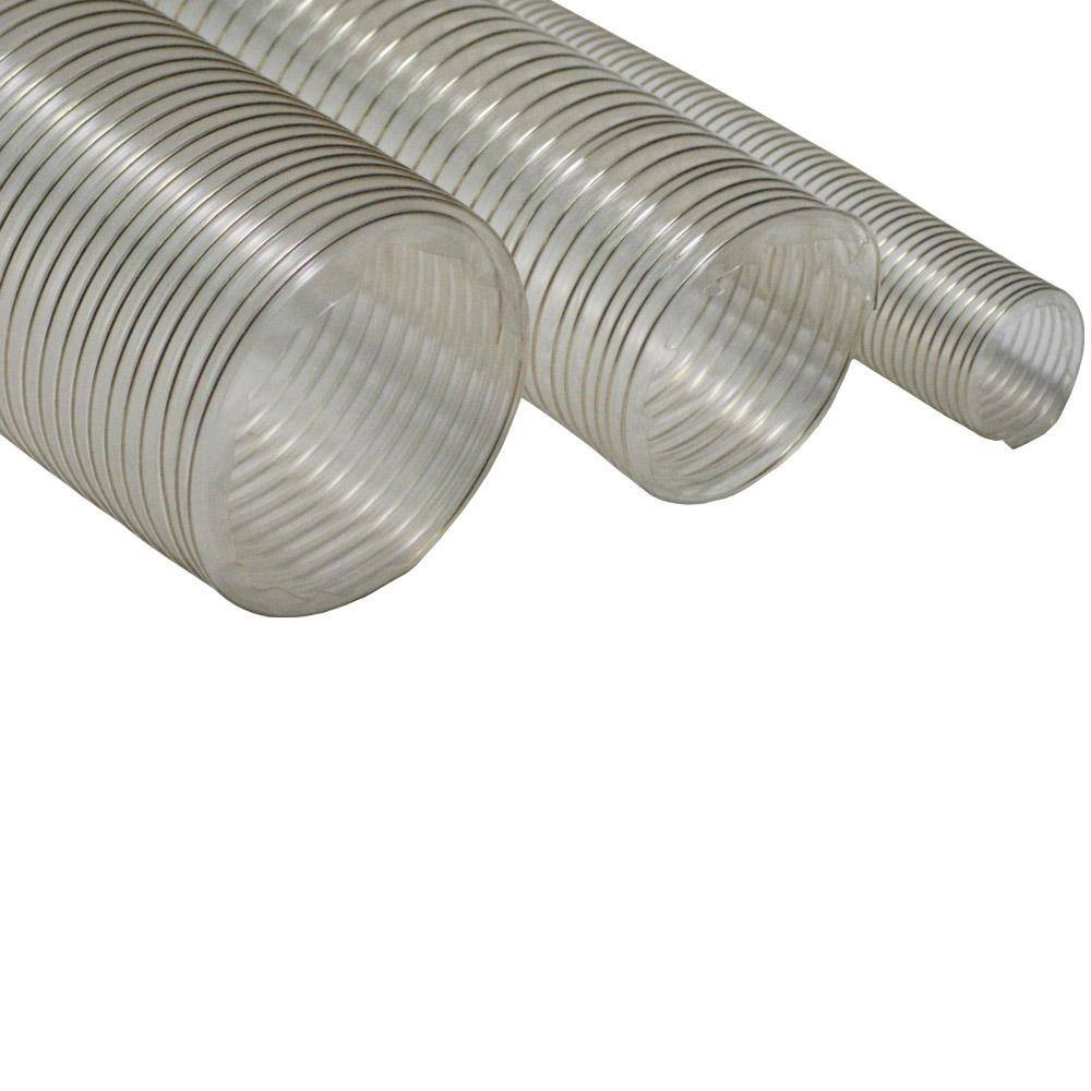 1.75 In. D X 12 Ft. PVC Coil General Purpose Flexible Ducting in Clear