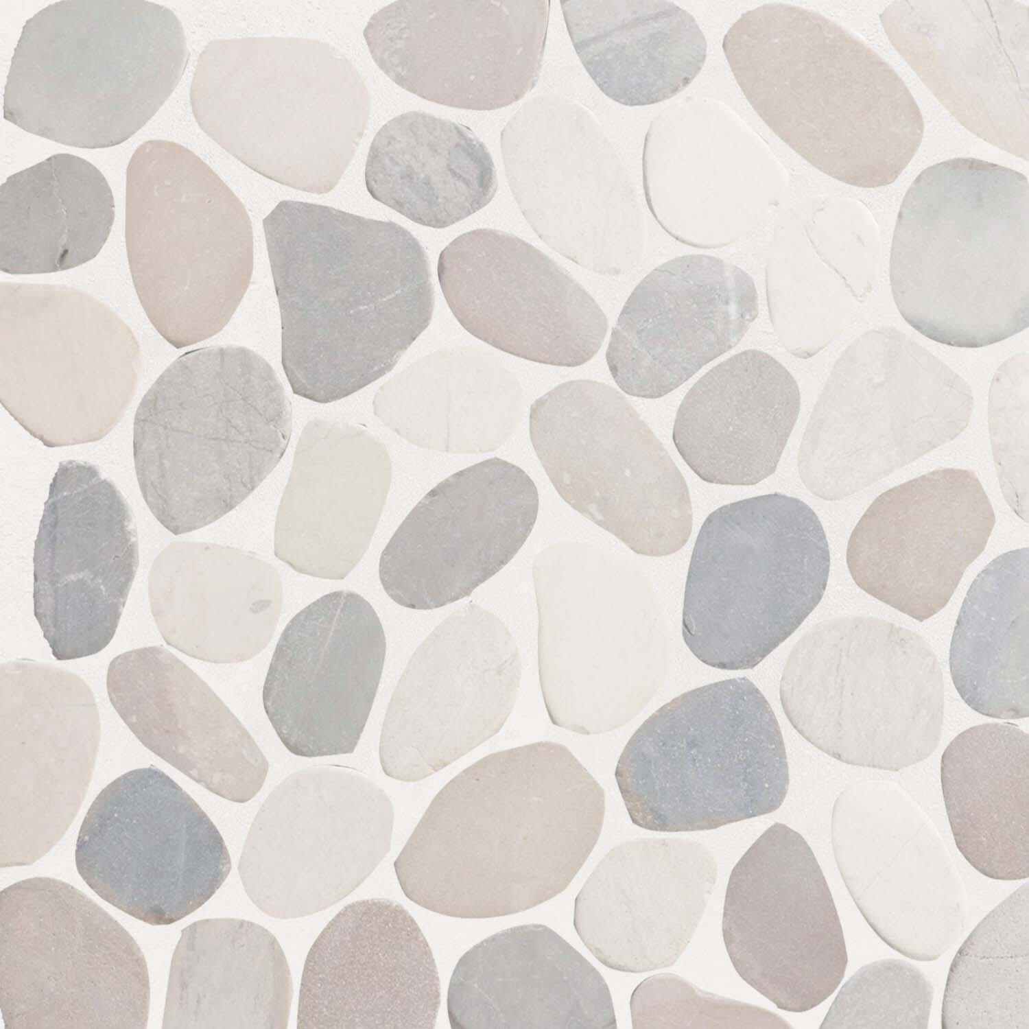 Mix Blend Sliced Pebble Mosaic Wall & Floor Tile ($10.16/SqFt)