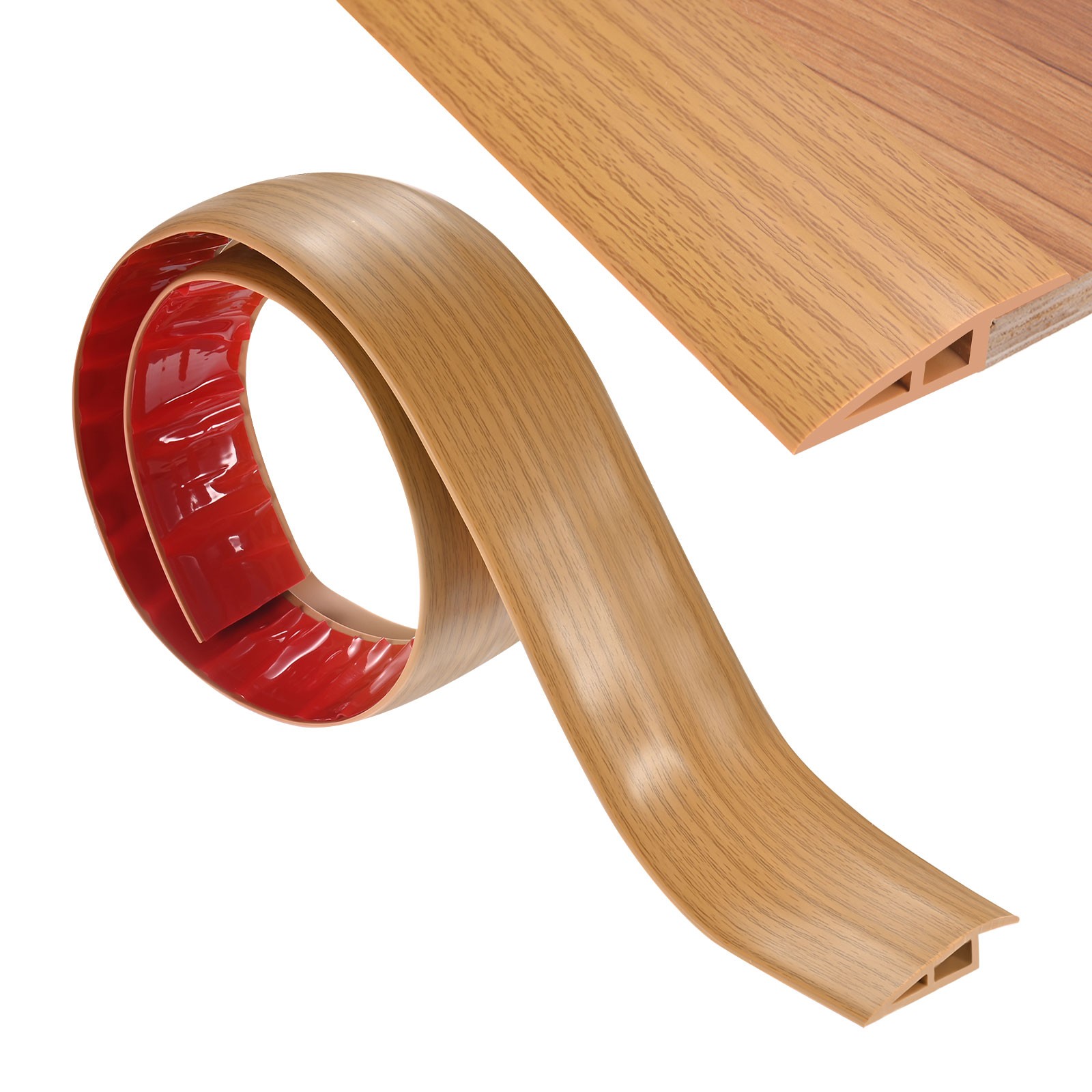 Floor Transition Strip, Floors Heights Within 3/5Inch(15mm)[Yellow Oak]