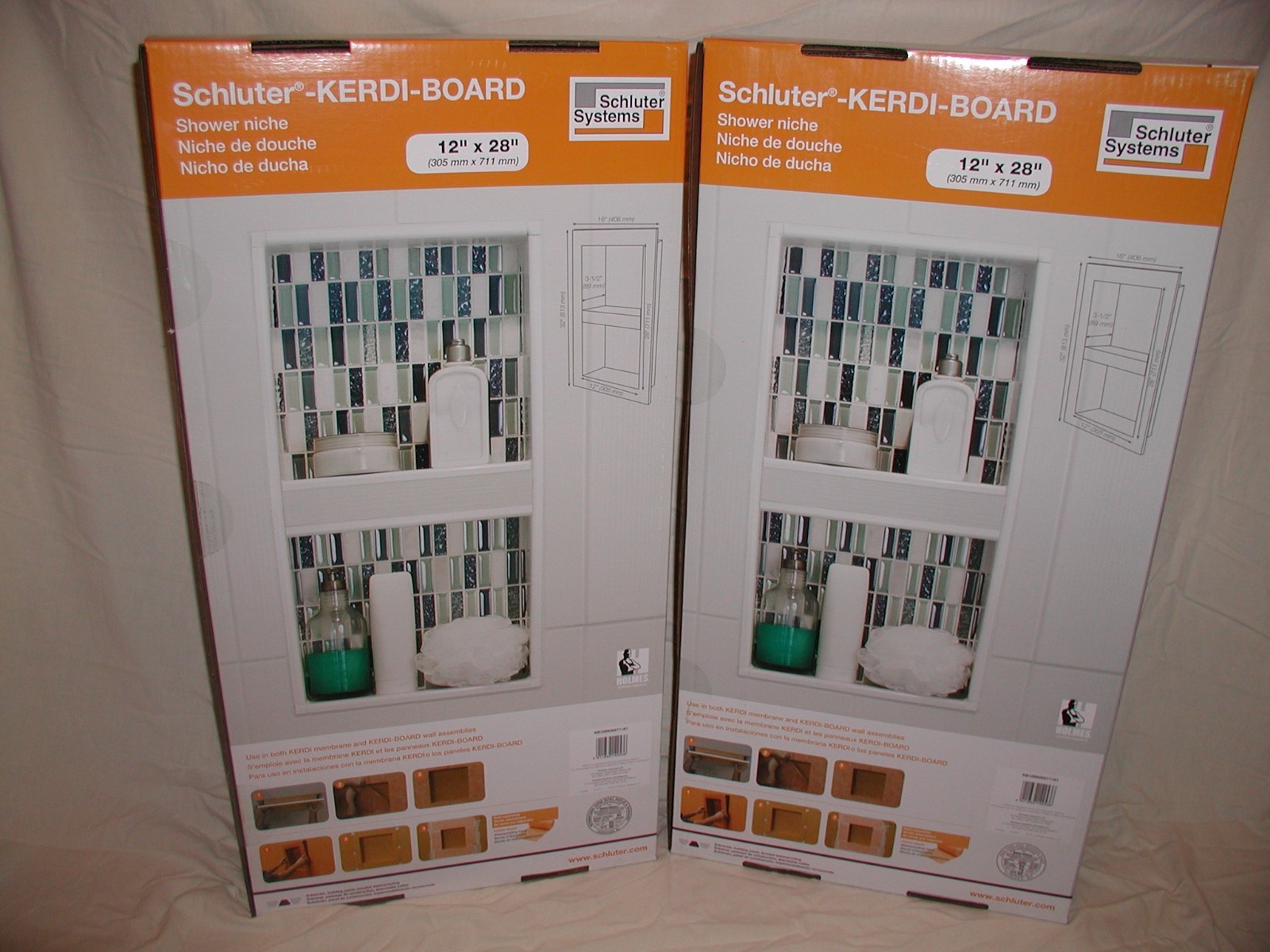 2-PACK of 12×28 Schluter KERDI NICHE ~ You Pick & SAVE ~ That’s Only $120 EACH!!