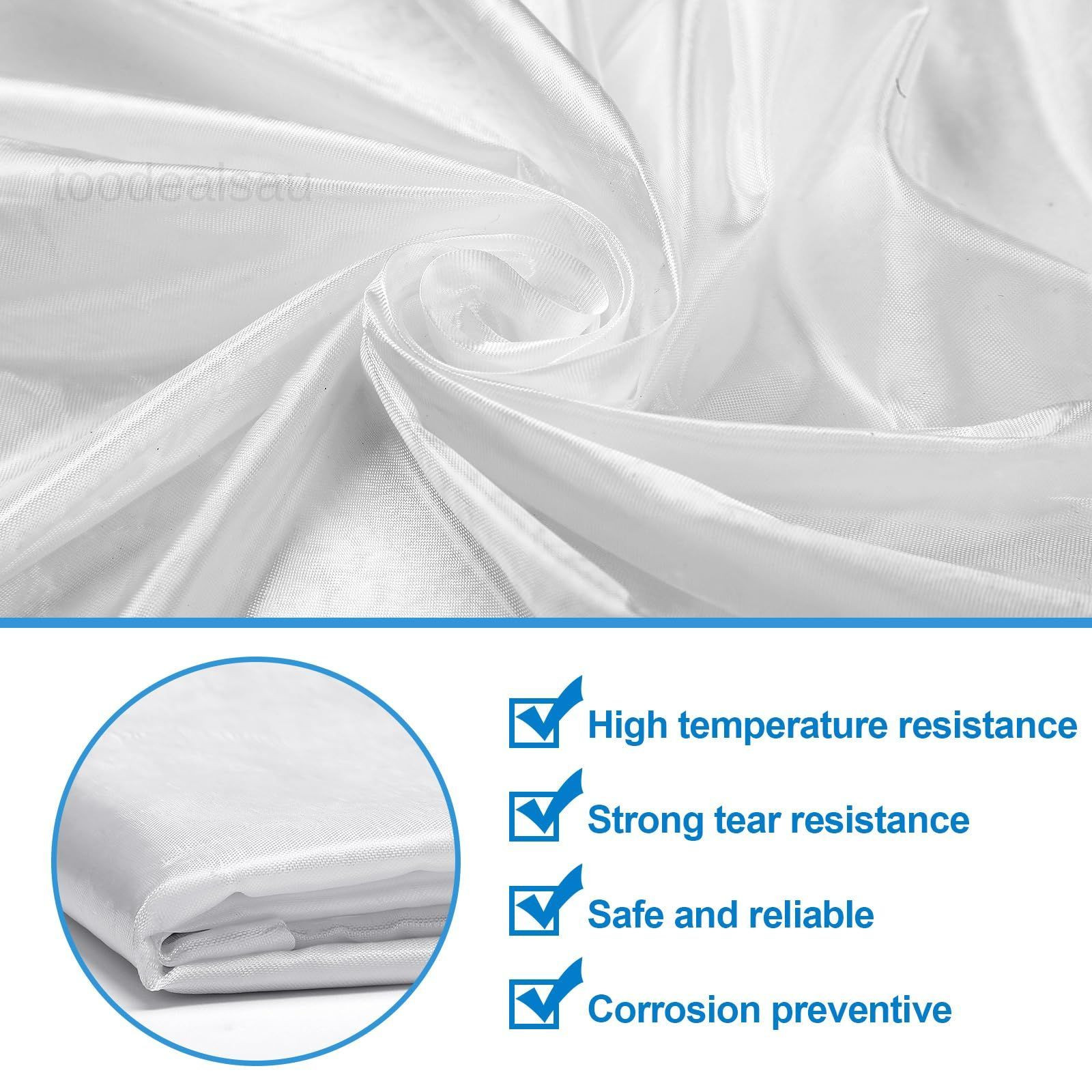 2 Pcs Lightweight Fiberglass Cloth 0.75 oz x 47″ W x 80″ plain weave