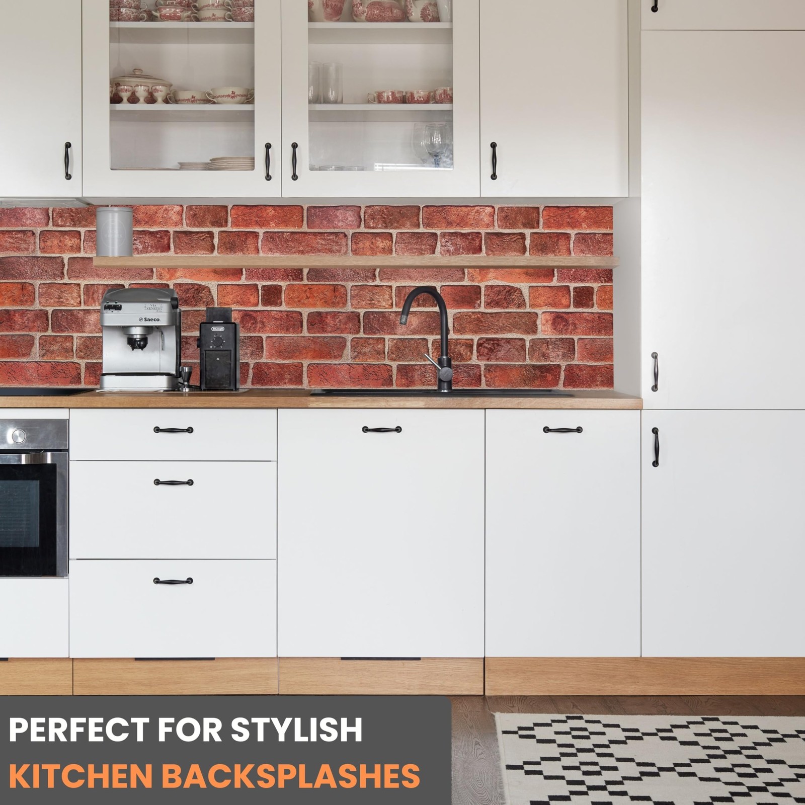 3D Faux Brick Wall Panels – 10 Sheets, 4.6 sqm – Decorative PVC Cladding