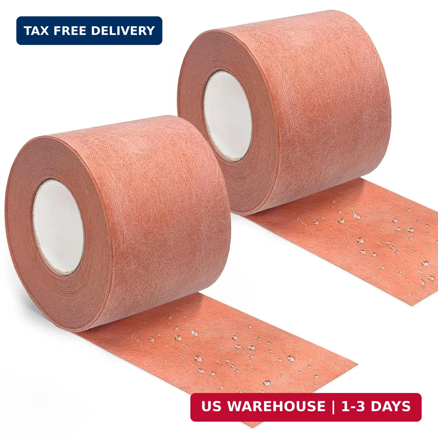 2 Roll Waterproofing Membrane, 5Inch X 98.4Ft 20Mils Thick Waterproof Membrane f