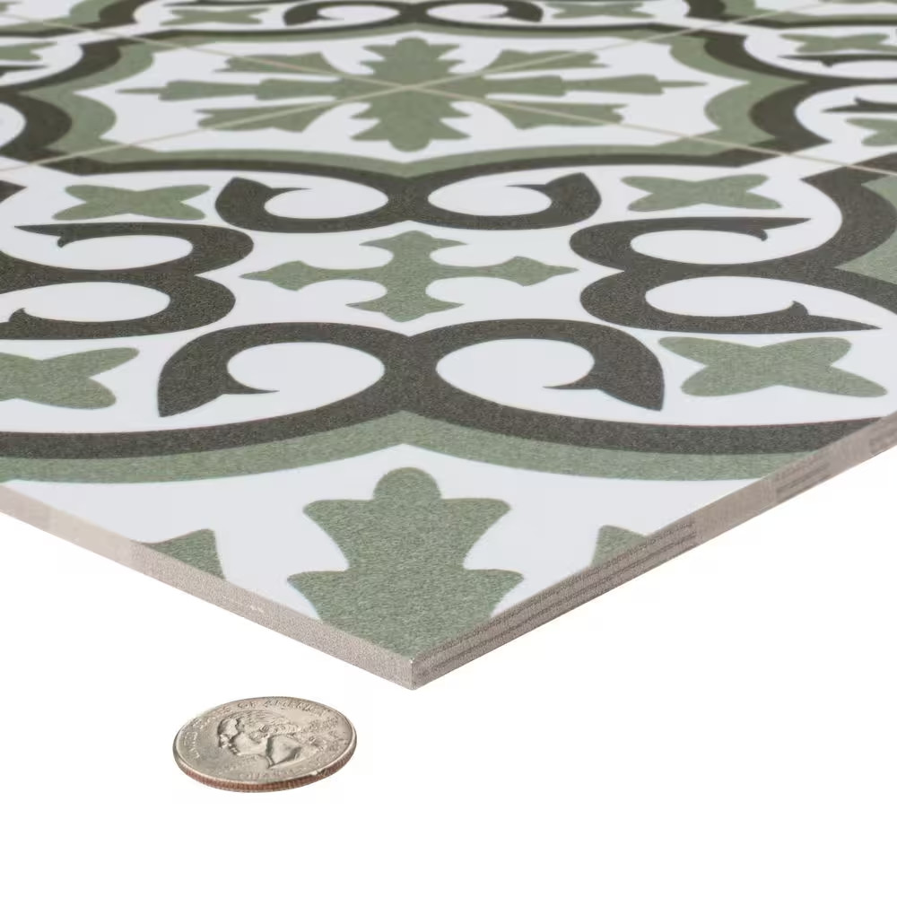 Berkeley Essence Eden 17-3/4 In. X 17-3/4 In. Porcelain Floor and Wall Tile (13.