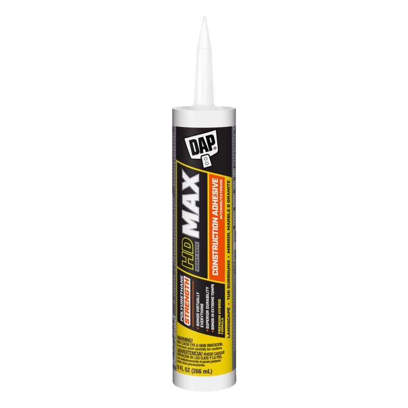DAP 27511 DynaGrip White Heavy Duty Max Construction Adhesive 9 fl. oz.