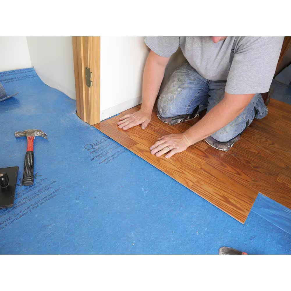 50 Sq. Ft. 3 Ft. W X 16.7 Ft. L X 3 Mm T Underlayment with Sound and Moisture Ba