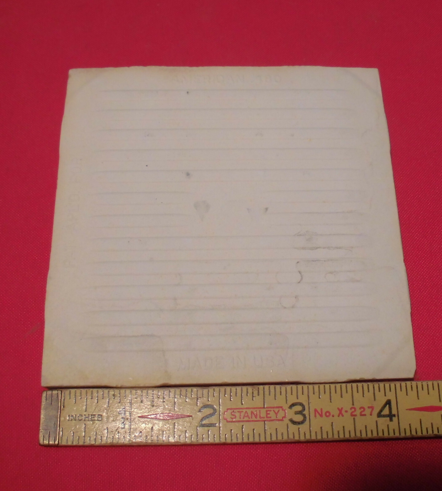 1 pc. 4-1/4″ Ceramic Tile *Autumn Gold* Scored 9ths: Crystalline, American Olean