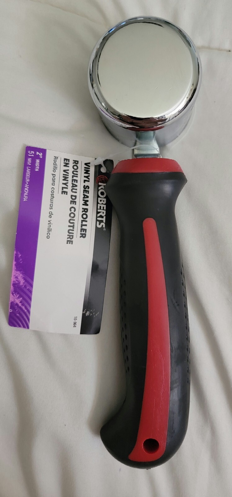 Roberts Vinyl Seam Roller 2″ 1.5 Lb Solid Chrome (MSRP $40)