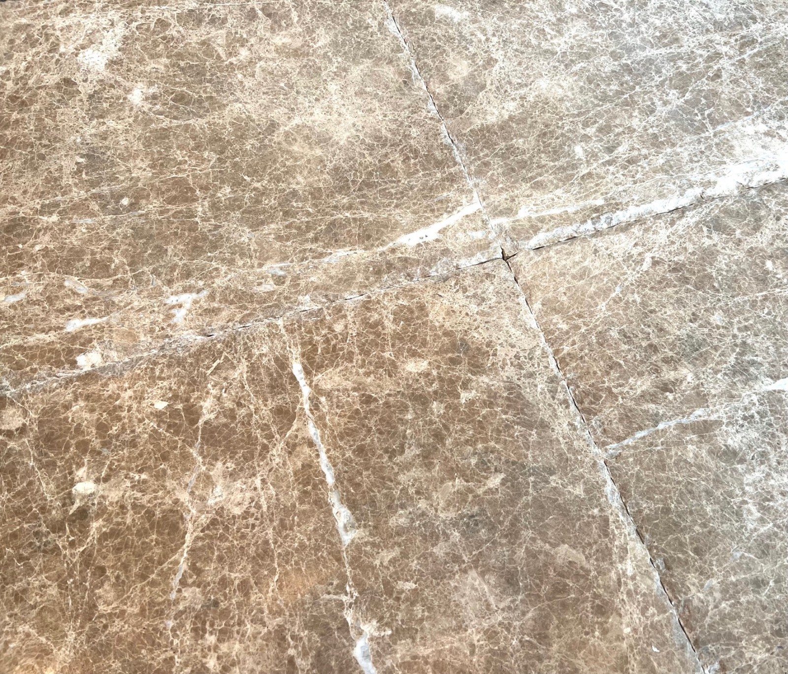 Emperador Light 16×16 Brushed and Chiseled Marble Floor and Wall Tile Backsplash