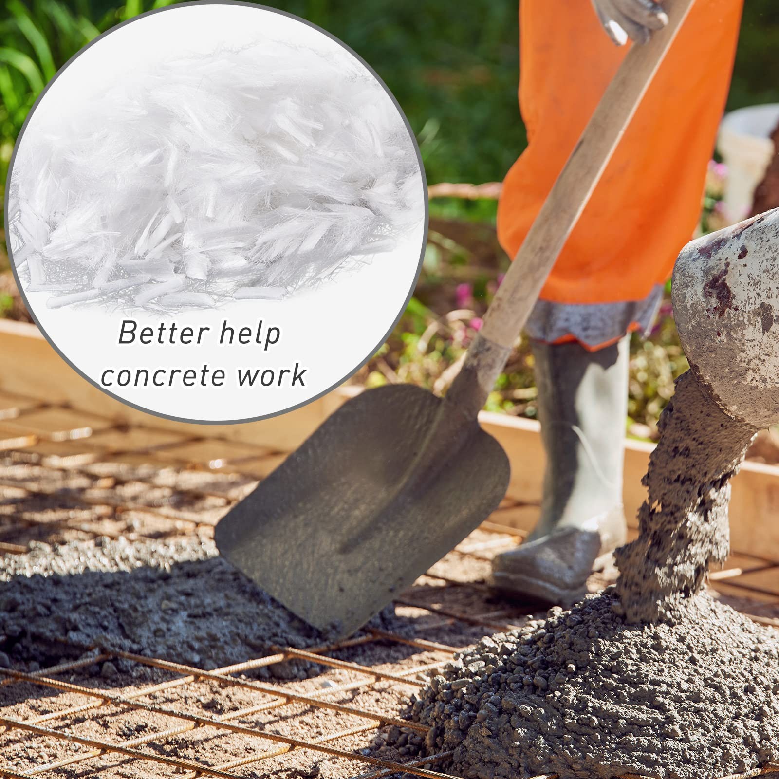 Fabbay 4 Pack 8.8 LB Fiberglass for Concrete Cement Fiber Additive,