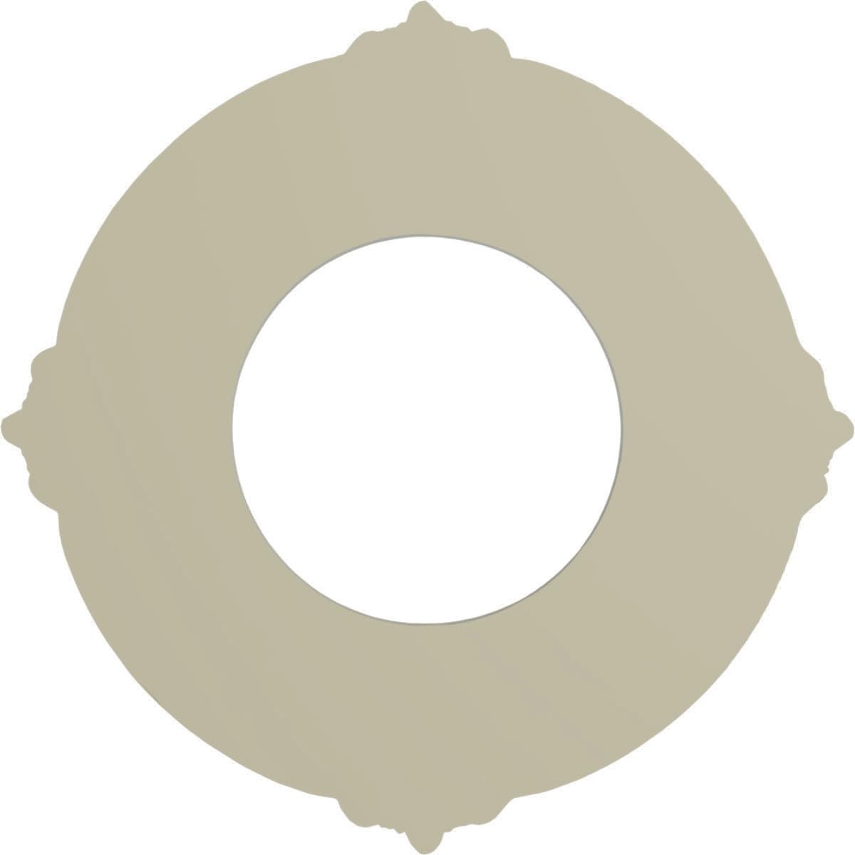Ekena Millwork CM09BN Benson Ceiling Medallion, 1 Count (Pack of 1), Primed