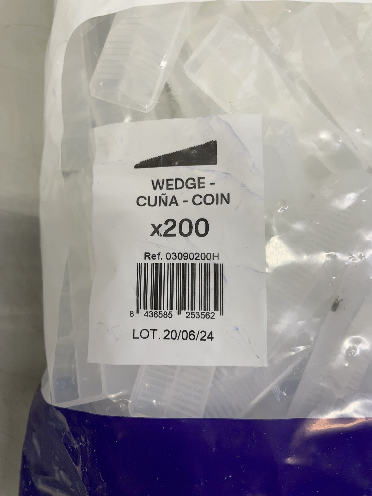 Peygran LS Compact WIDE Tile Leveling Wedge Re-useable 200pcs Clear