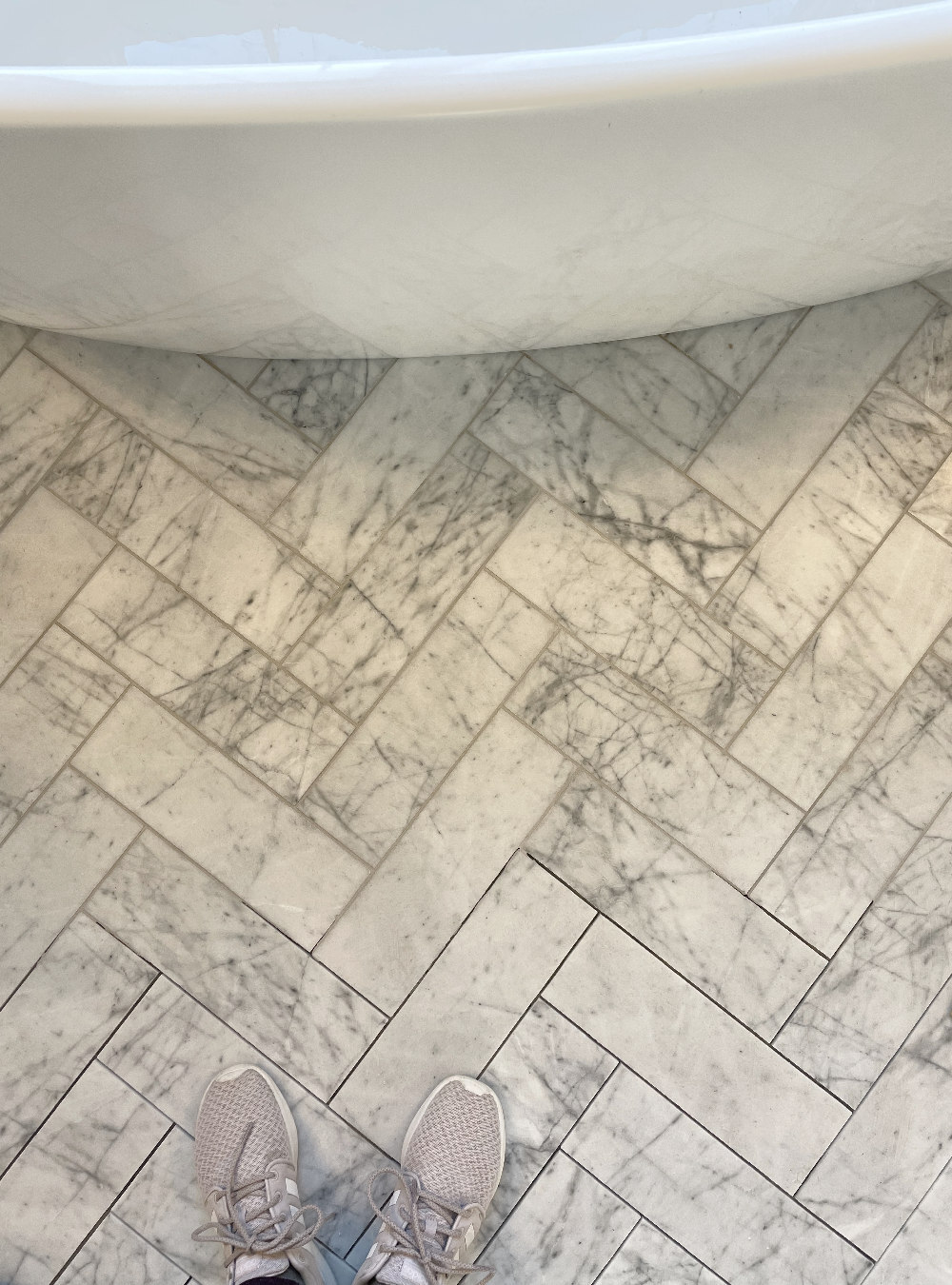 C53H 4×12 Carrara White Marble Honed Wall and Floor Tile Venato Bianco