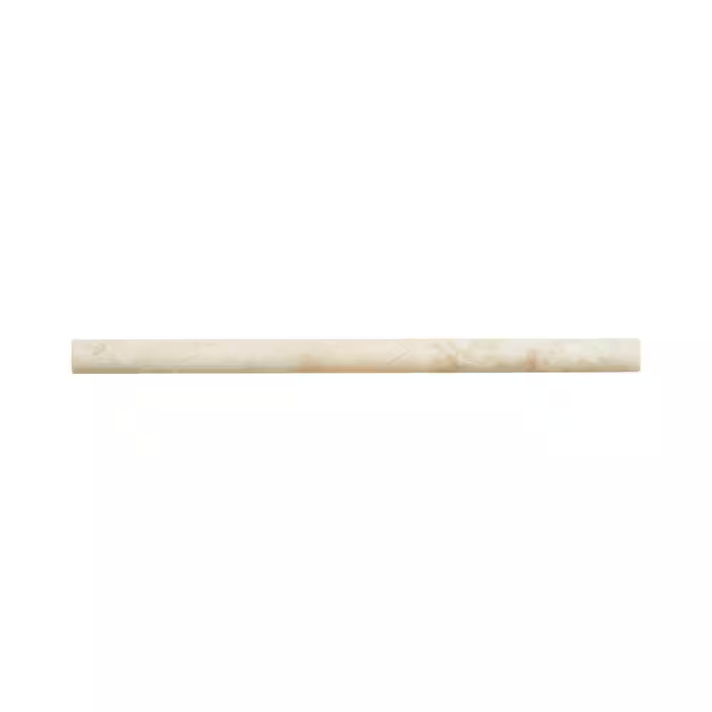 Cappuccino .75 In. X 12 In. Honed Marble Wall Pencil Tile (1 Linear Foot)
