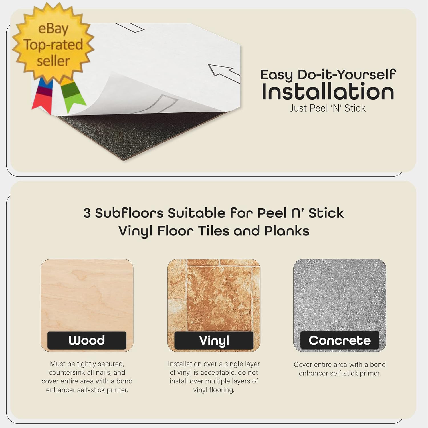 Tivoli Self Adhesive Vinyl Floor Tiles, 45 Tiles – 12″ X 12″, Medium Oak Plank-L