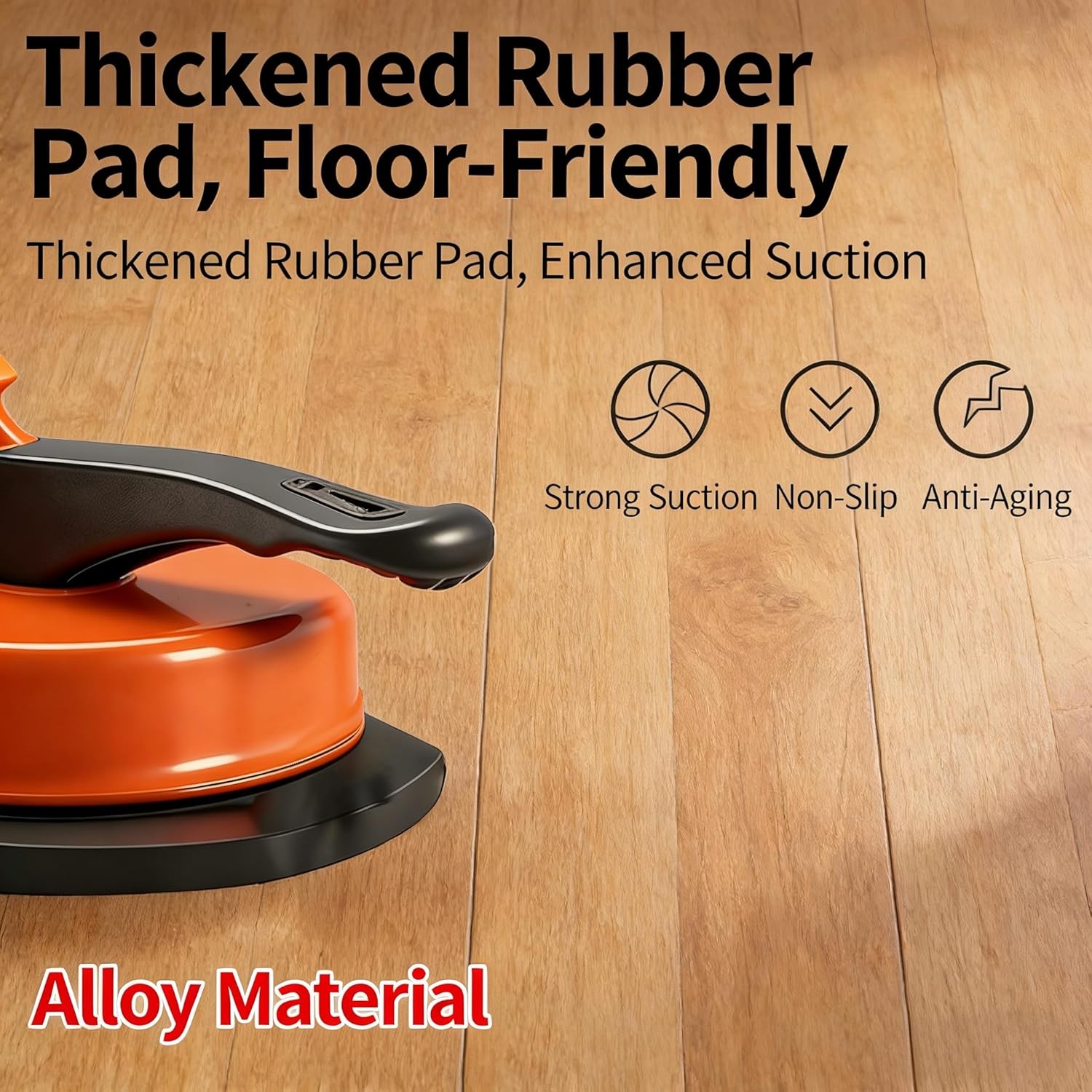 Floor Gap Fixer Tool with Suction Cup for Hardwood-Laminate and Vinyl Flooring
