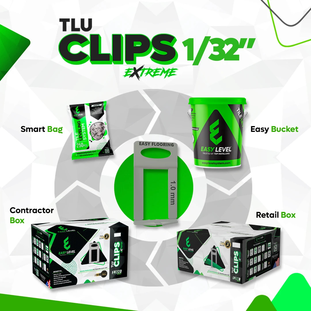 Travertine Leveling Clips 1/32″ – High Height Pieces