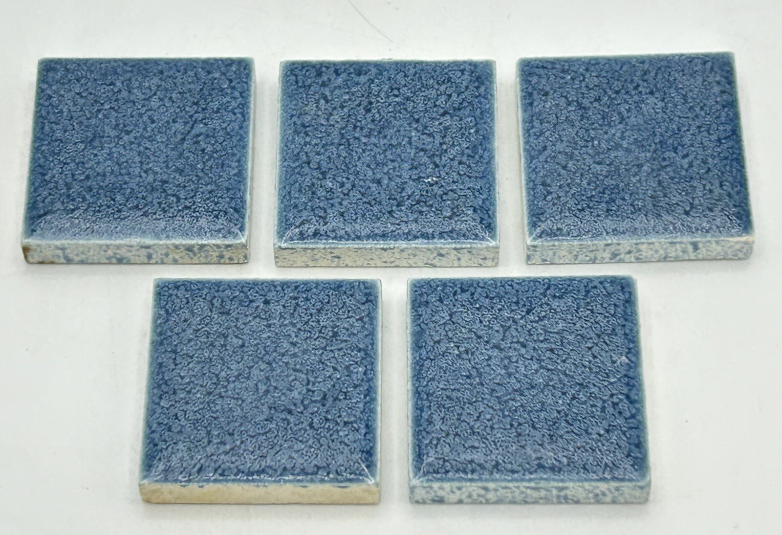 25 pc. Blue Cobalt 1 3/8 Square Ceramic Tile Crystalline American Olean Mosaic