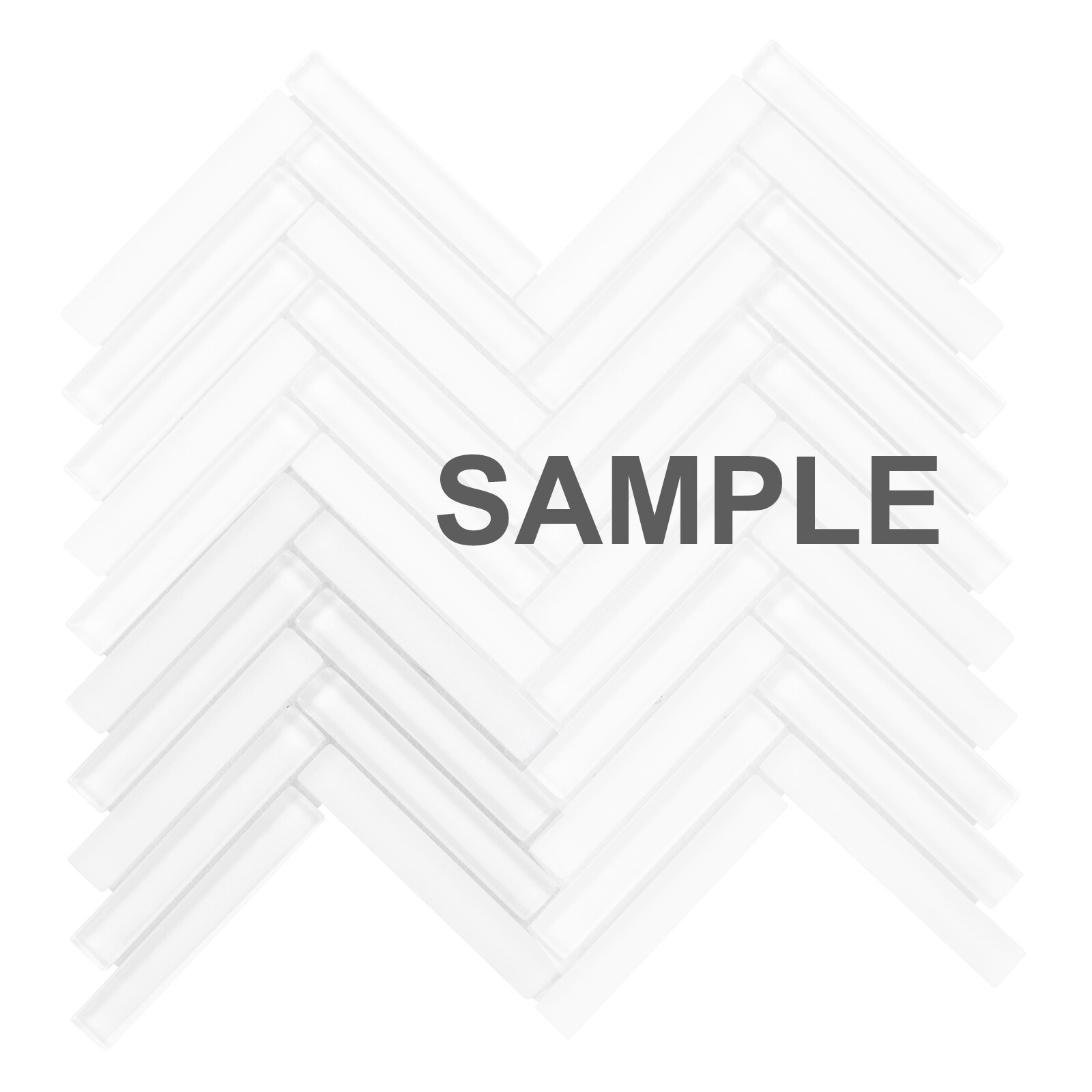 White Crystal Glass Herringbone Mosaic Tile Kitchen Bathroom Wall Backsplash