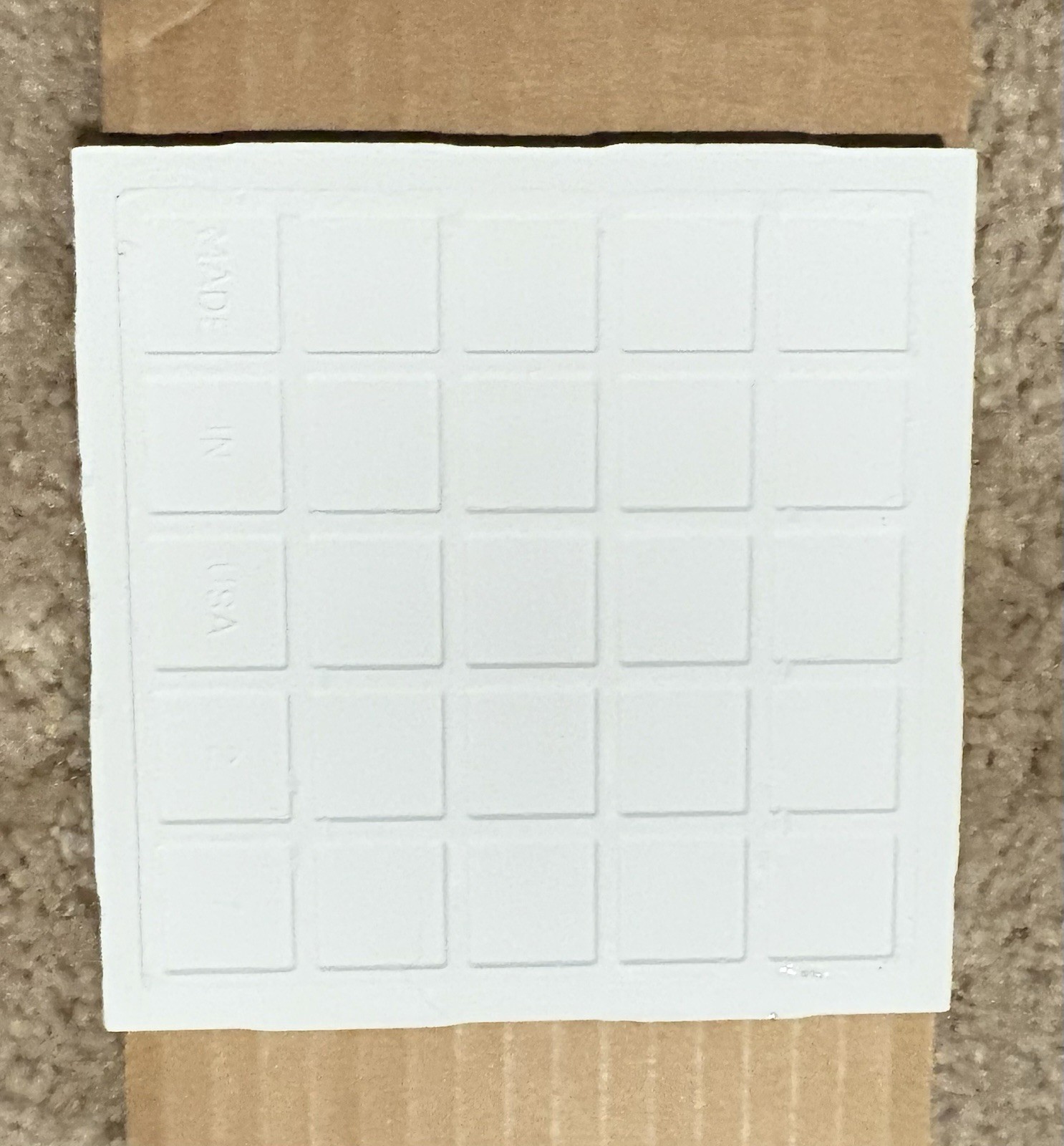 1 Wall Tile- Vintage Huntington USA Ceramic 4-1/4” Sq. Hunter Green – Gloss