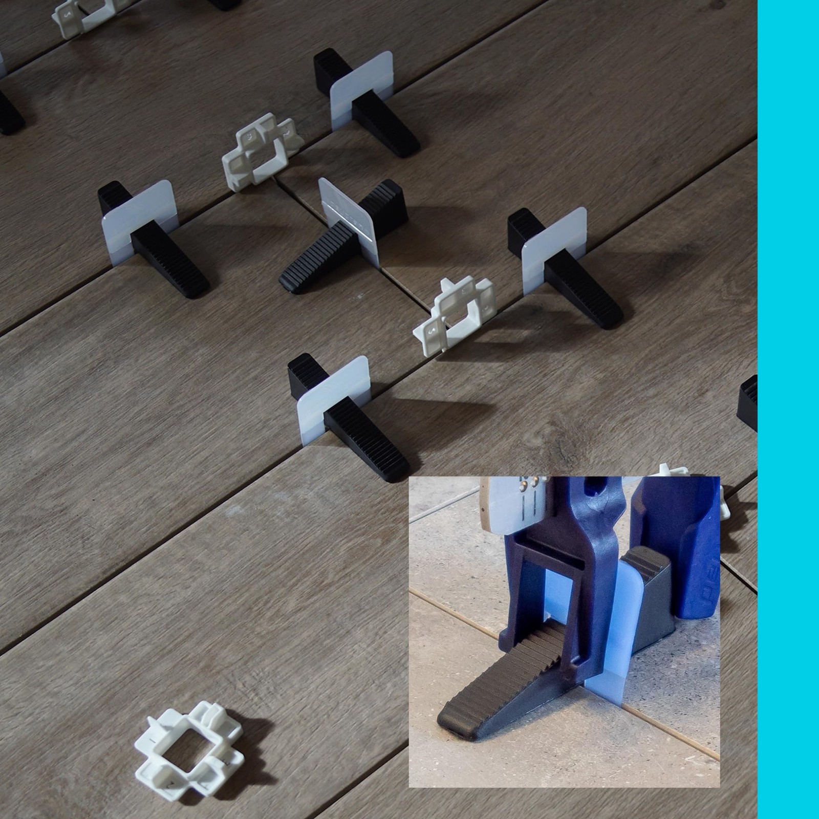 Peygran Tile Leveling System 1/32″ (1MM): 300 Tile Leveling Clips for Lippage…