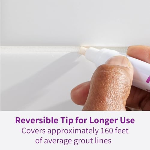Grout Renewer Pen, White Grout Paint Pen, Instantly Restores Grout Co