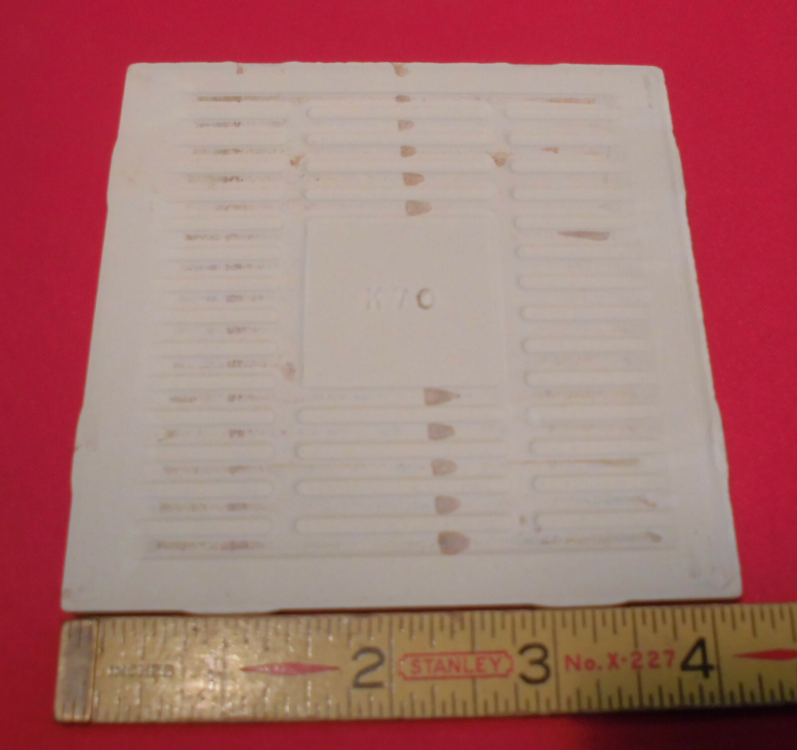 1 pc. Dove-Lite Gray; Matte Ceramic Tile by Daltile #D-725; 4-1/4″ New Stock