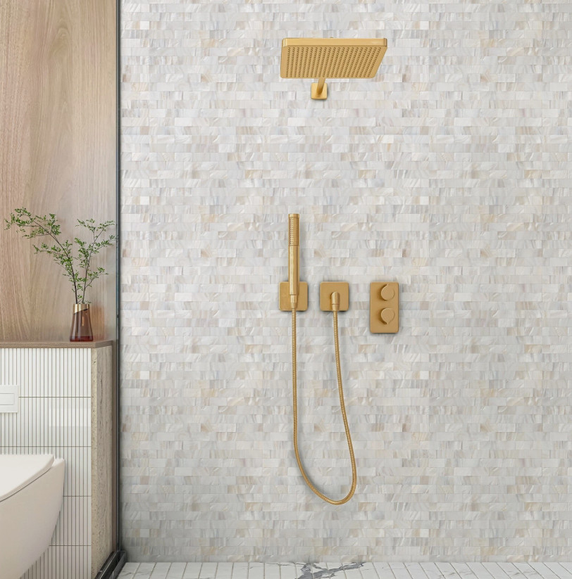 Art3d 12″x12″ Mother of Pearl Shell Mosaic Tile Backsplash Kitchen Bathroom
