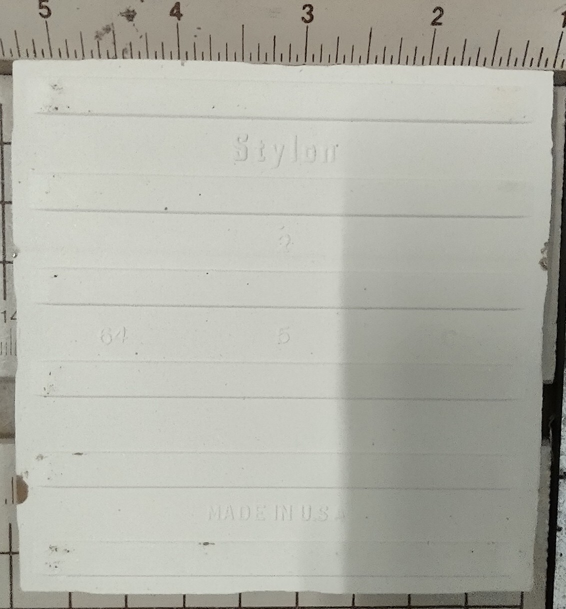 STYLON 261 CREME DE MOCHA MID CENTURY MODERN 4-1/4″ Gloss Ceramic Tile NOS 1962